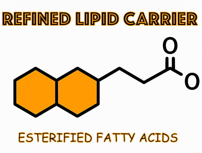 Lipid carrier phase derived from esterified fatty acids